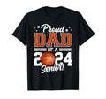 Proud Dad 2024 Senior Graduate T-Shirt - Minimalist Print for Adults - T-Shirt, Sweatshirt, Hoodie