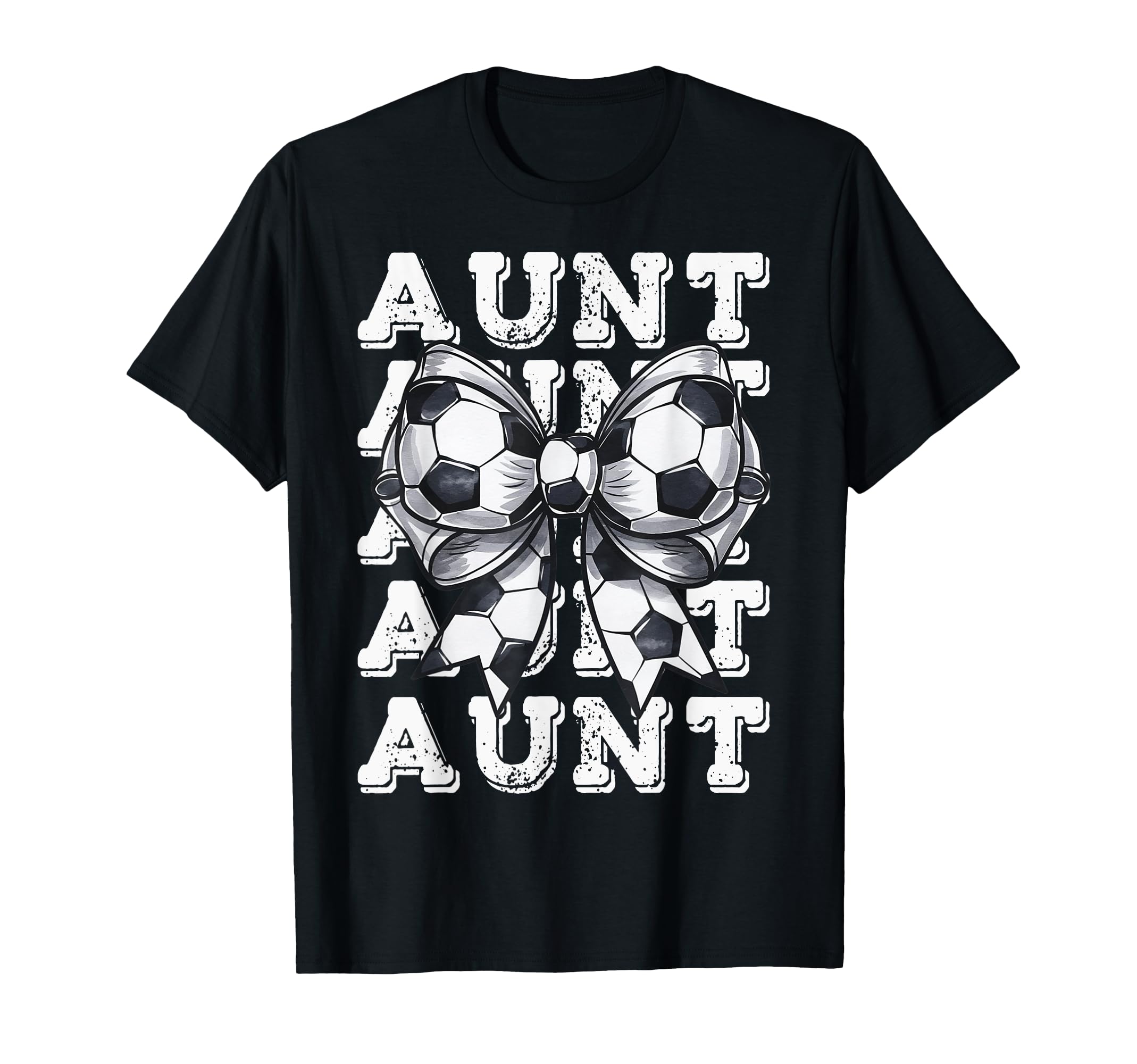 Coquette Soccer Aunt Matching Family T-Shirt - Unique Graphic for Adults - T-Shirt, Sweatshirt, Hoodie