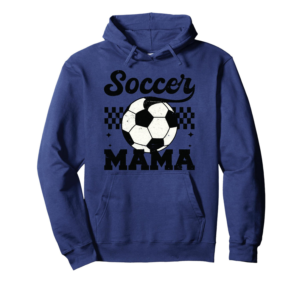 Checkered Soccer Mama Soccer Mom Soccer Hoodie - Unique Graphic for Adults - T-Shirt, Sweatshirt, Hoodie