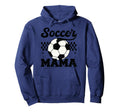 Checkered Soccer Mama Soccer Mom Soccer Hoodie - Unique Graphic for Adults - T-Shirt, Sweatshirt, Hoodie