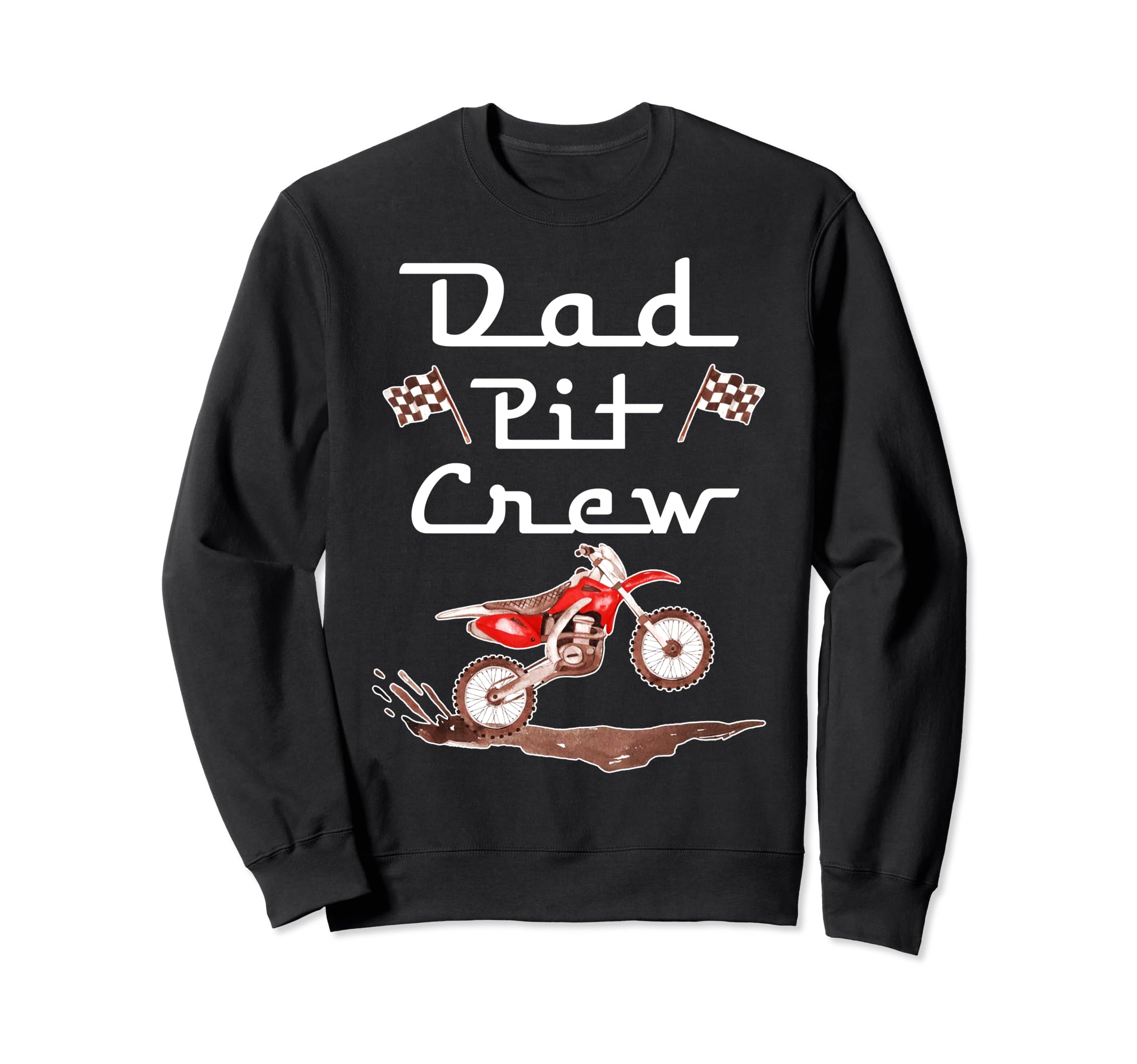 Dirt Bike Birthday Party Sweatshirt - Casual Everyday Wear Men Women - T-Shirt, Sweatshirt, Hoodie
