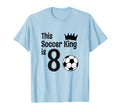 8 Year Old Soccer Birthday Party T-Shirt - Casual Everyday Wear for Adults - T-Shirt, Sweatshirt, Hoodie