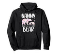 Nanny Bear Flowers Two Bear Cubs Hoodie - Novelty Apparel for Adults - T-Shirt, Sweatshirt, Hoodie