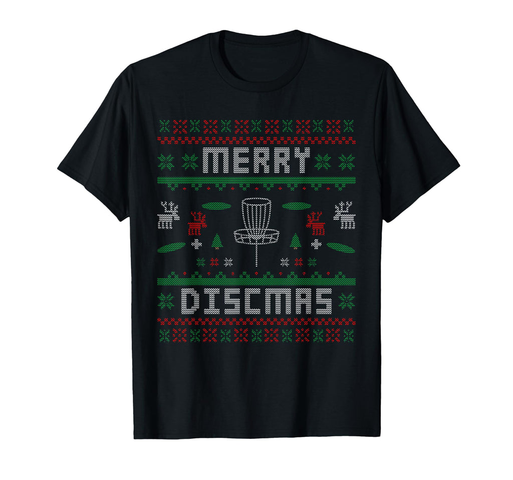 Merry Discmas Disc Golf Ugly Dad T-Shirt - Streetwear Style for Adults - T-Shirt, Sweatshirt, Hoodie