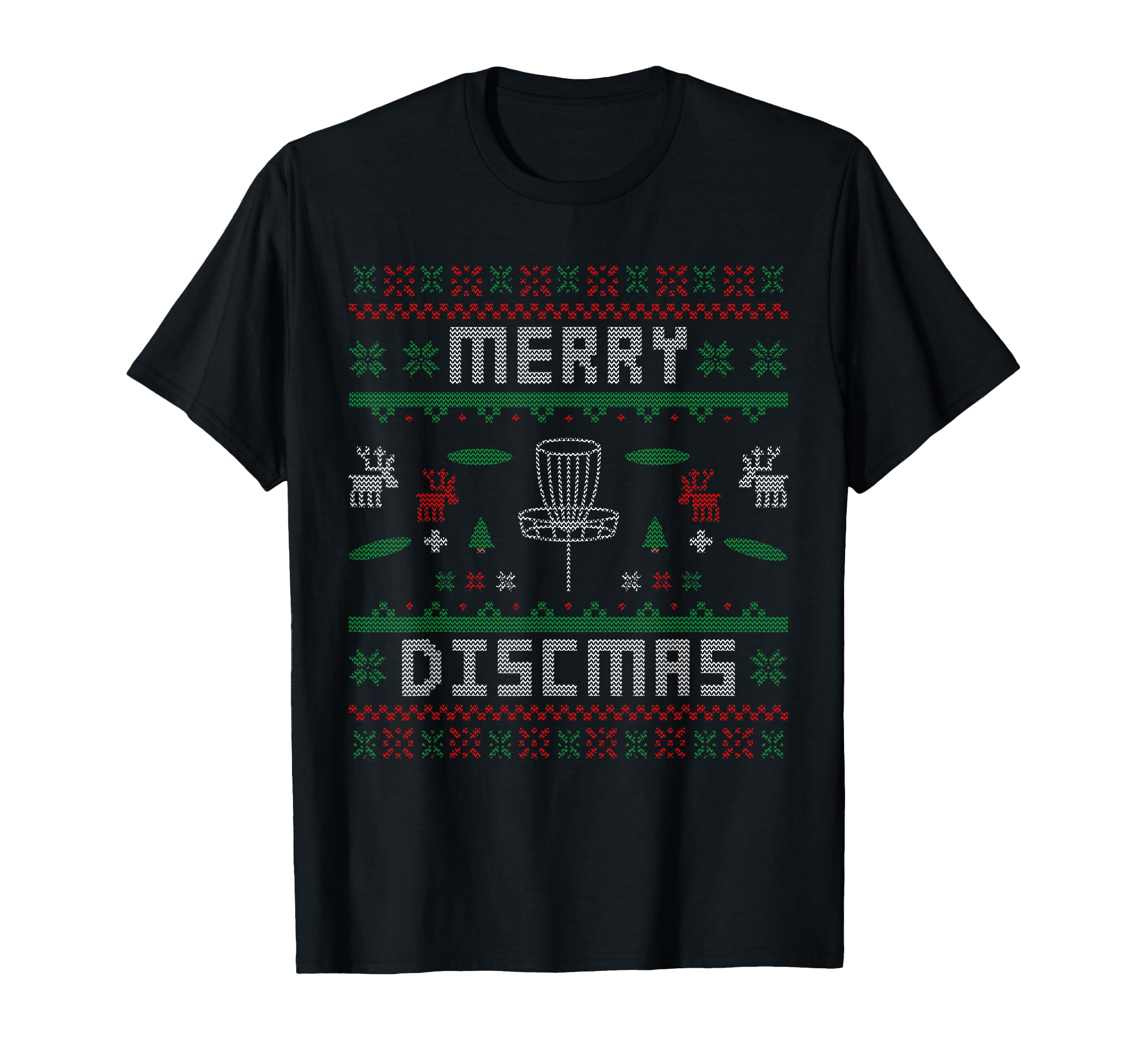 Merry Discmas Disc Golf Ugly Dad T-Shirt - Streetwear Style for Adults - T-Shirt, Sweatshirt, Hoodie