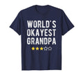 Worlds 1 Okayest Grandpa Funny T-Shirt - Custom Art Print for Adults - T-Shirt, Sweatshirt, Hoodie