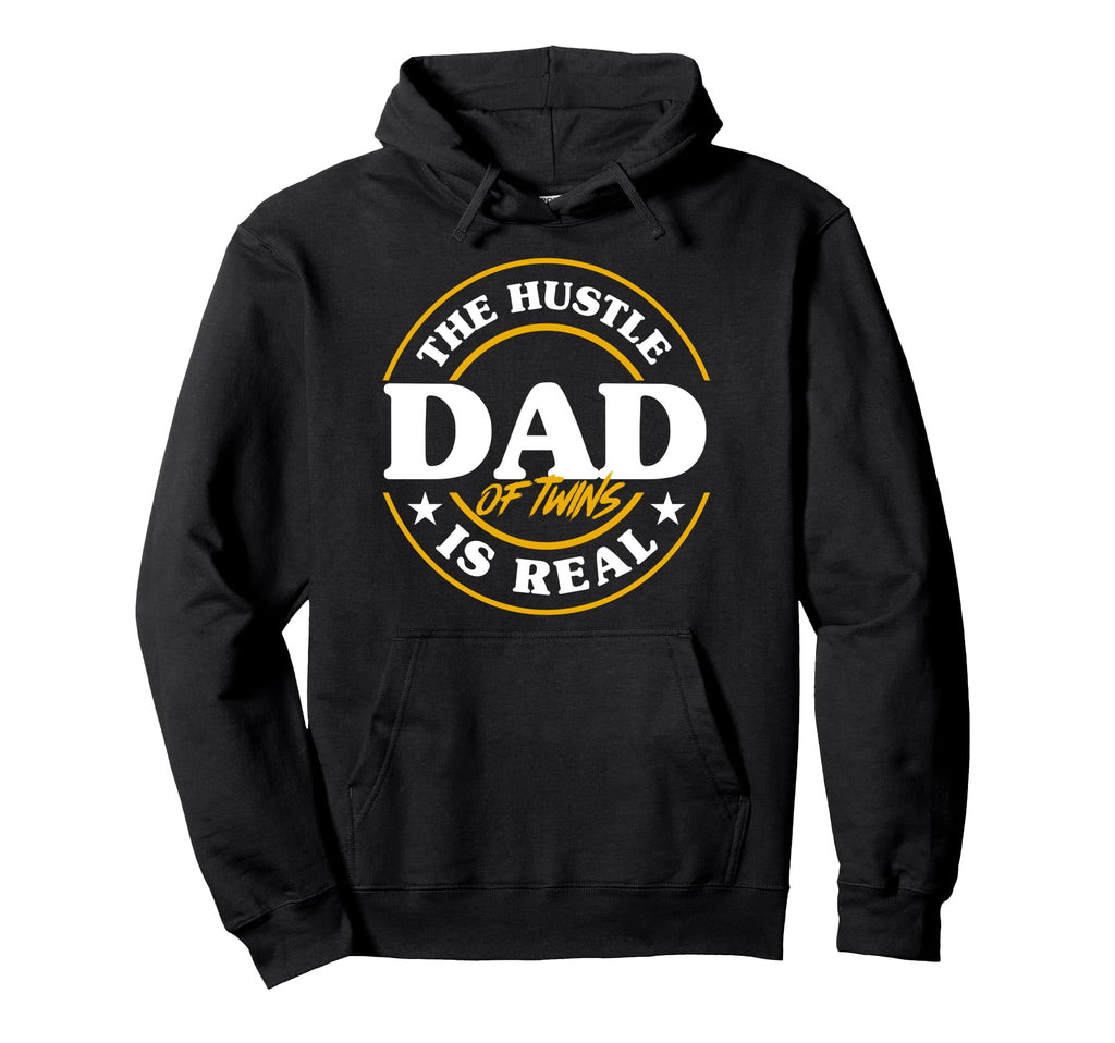Twin Dad Father Twins Twin Parents Hoodie - Trendy Graphic for Adults - T-Shirt, Sweatshirt, Hoodie
