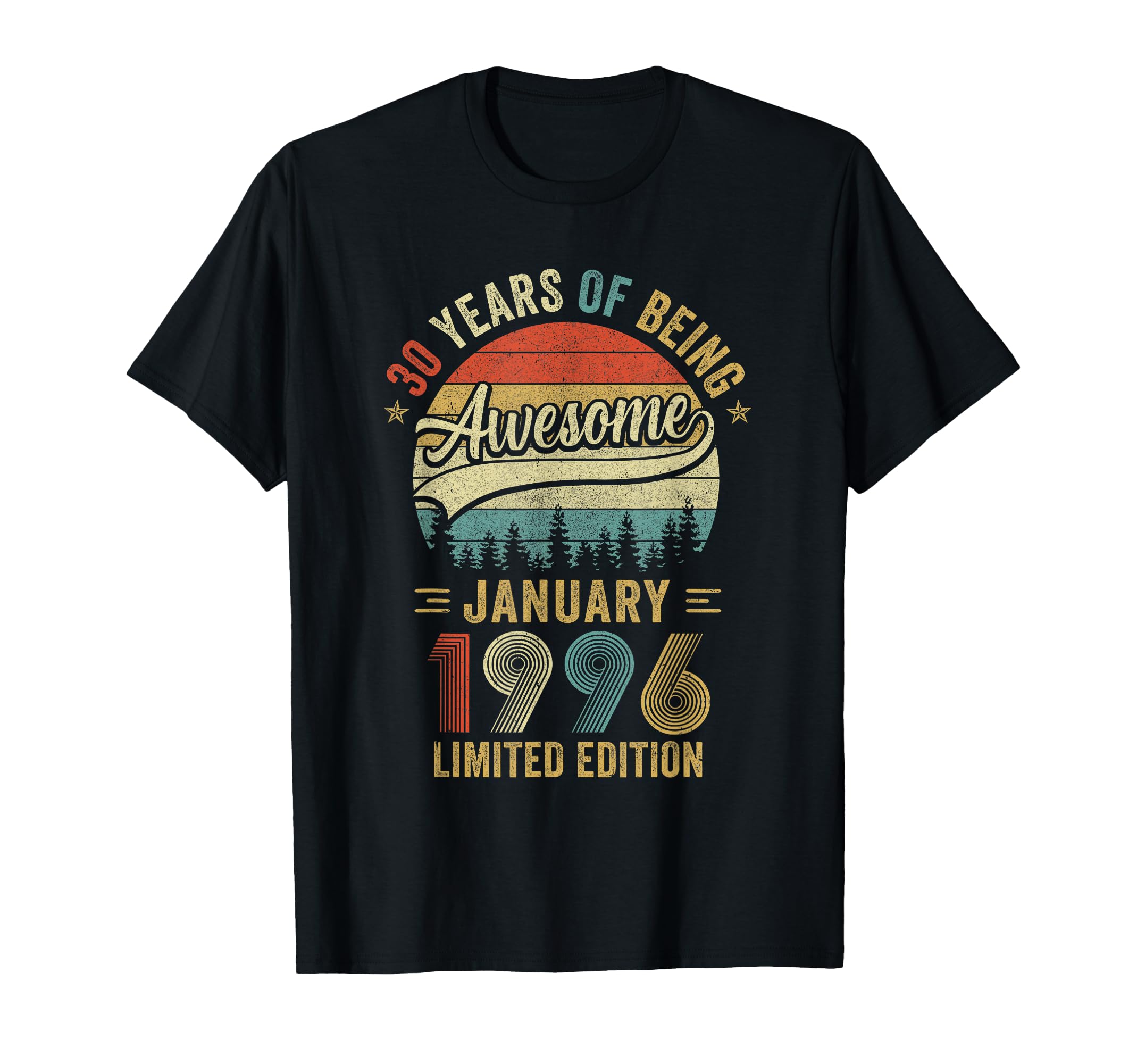January 1996 Old 30Th Birthday T-Shirt - Fun Novelty Design for Adults - T-Shirt, Sweatshirt, Hoodie