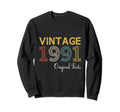 Year 1991 Gift Birthday Mom Dad Sweatshirt - Unique Graphic Men Women - T-Shirt, Sweatshirt, Hoodie