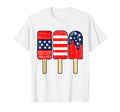 4Th July Popsicle Red White Blue T-Shirt - Fun Novelty Design for Adults - T-Shirt, Sweatshirt, Hoodie