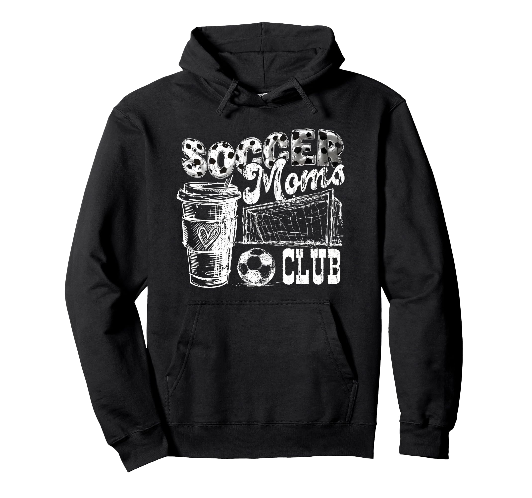 Soccer Moms Club Livin That Soccer Mom Life Hoodie - Unique Graphic Unisex - T-Shirt, Sweatshirt, Hoodie