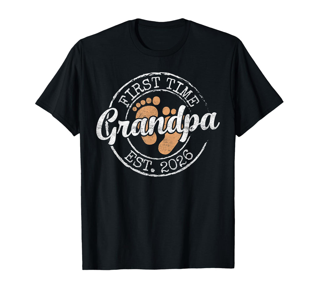 First Time Grandpa Est 2026 Soon T-Shirt - Unique Graphic Men Women - T-Shirt, Sweatshirt, Hoodie