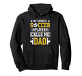 My Favorite Soccer Player Calls Me Hoodie - Minimalist Print for Adults - T-Shirt, Sweatshirt, Hoodie