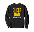 Cheer Dad Yellow Cheerleading Sweatshirt - Casual Everyday Wear for Adults - T-Shirt, Sweatshirt, Hoodie
