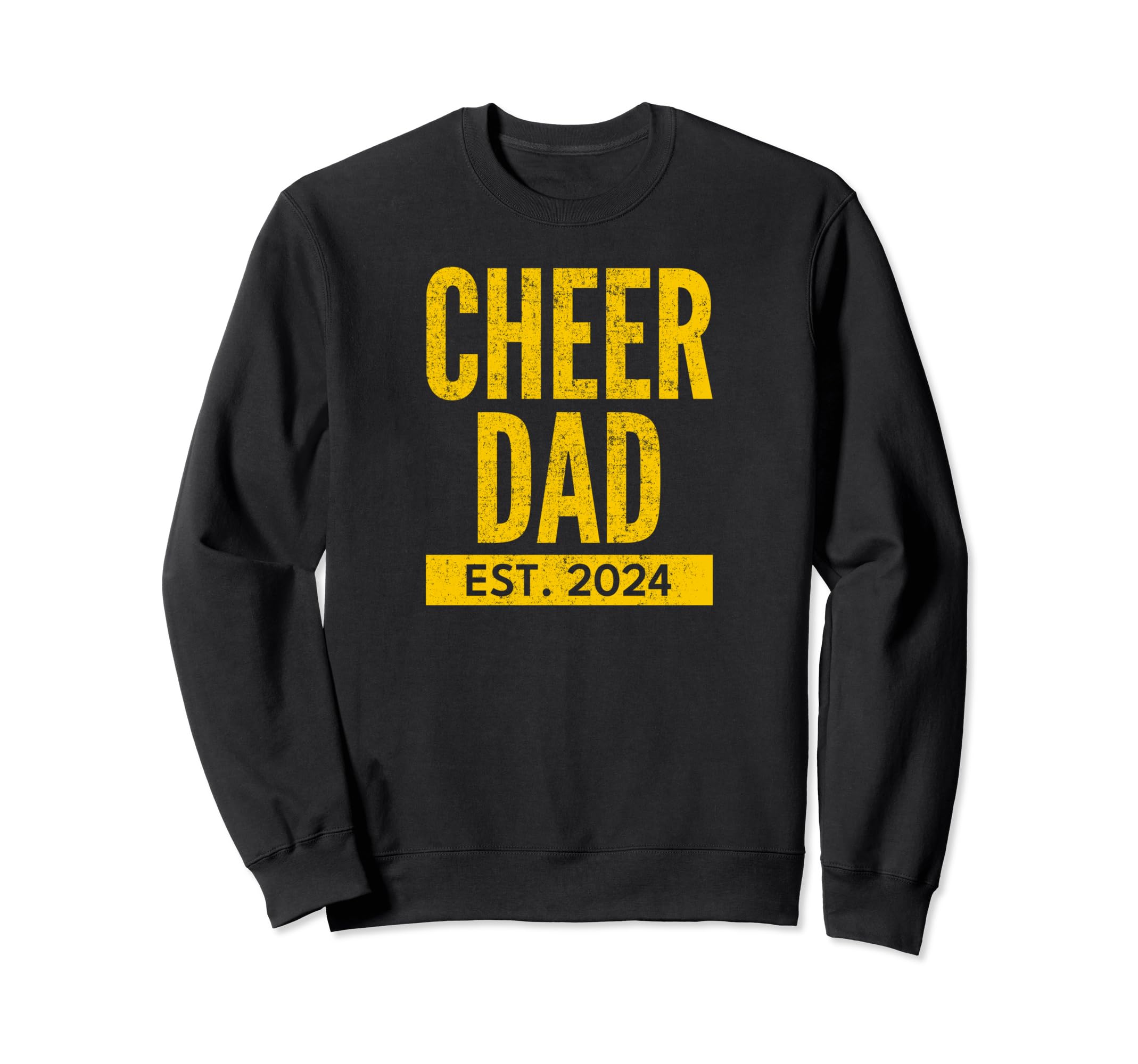 Cheer Dad Yellow Cheerleading Sweatshirt - Casual Everyday Wear for Adults - T-Shirt, Sweatshirt, Hoodie