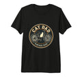 Cat Dad Cycling Adventure Tri Blend T-Shirt - Aesthetic Graphic for Adults - T-Shirt, Sweatshirt, Hoodie