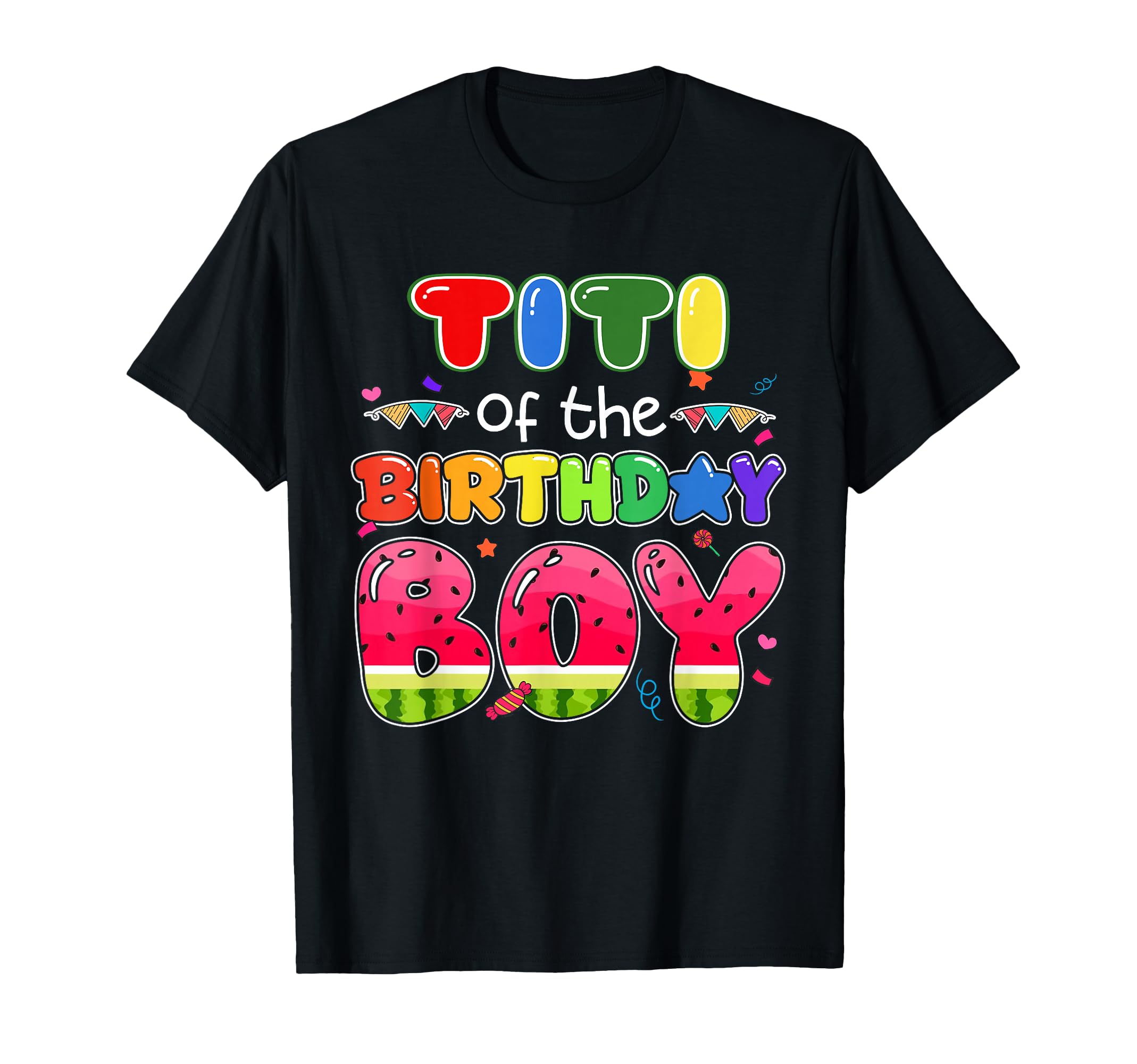 Titi Birthday Melon Family Matching Funny T-Shirt - Unique Graphic Unisex - T-Shirt, Sweatshirt, Hoodie