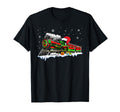 Train Santa Hat Pajama Train Distressed T-Shirt - Graphic Print Men Women - T-Shirt, Sweatshirt, Hoodie
