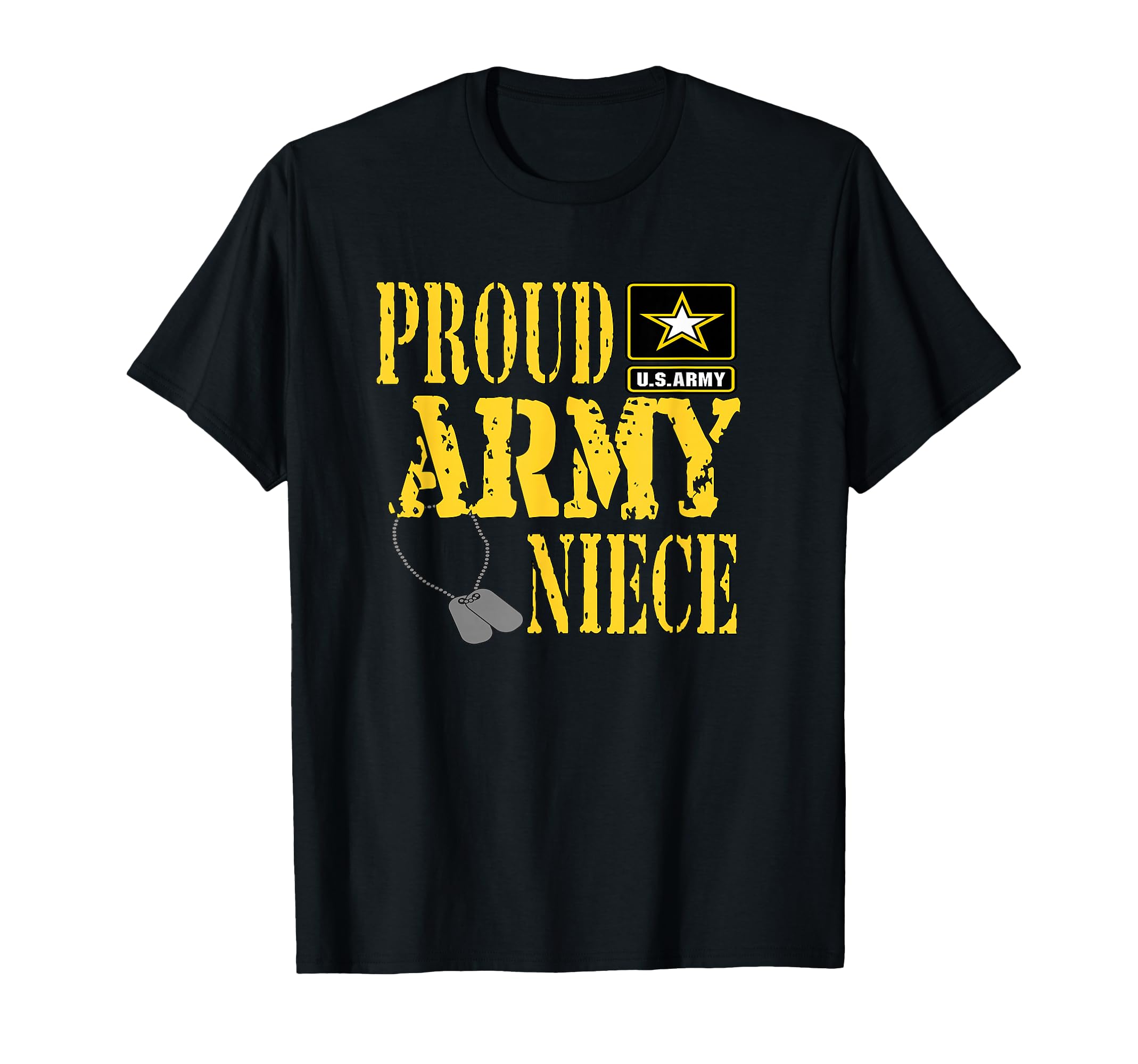 Proud Army Niece Military Pride T-Shirt - Fun Novelty Design Men Women - T-Shirt, Sweatshirt, Hoodie