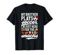 My Brother Plays Soccer Sister Soccer T-Shirt - Aesthetic Graphic Unisex - T-Shirt, Sweatshirt, Hoodie