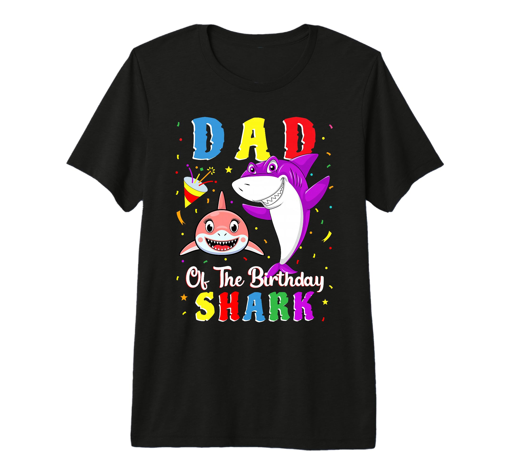 Dad Shark Birthday Family Matching T-Shirt - Aesthetic Graphic Men Women - T-Shirt, Sweatshirt, Hoodie