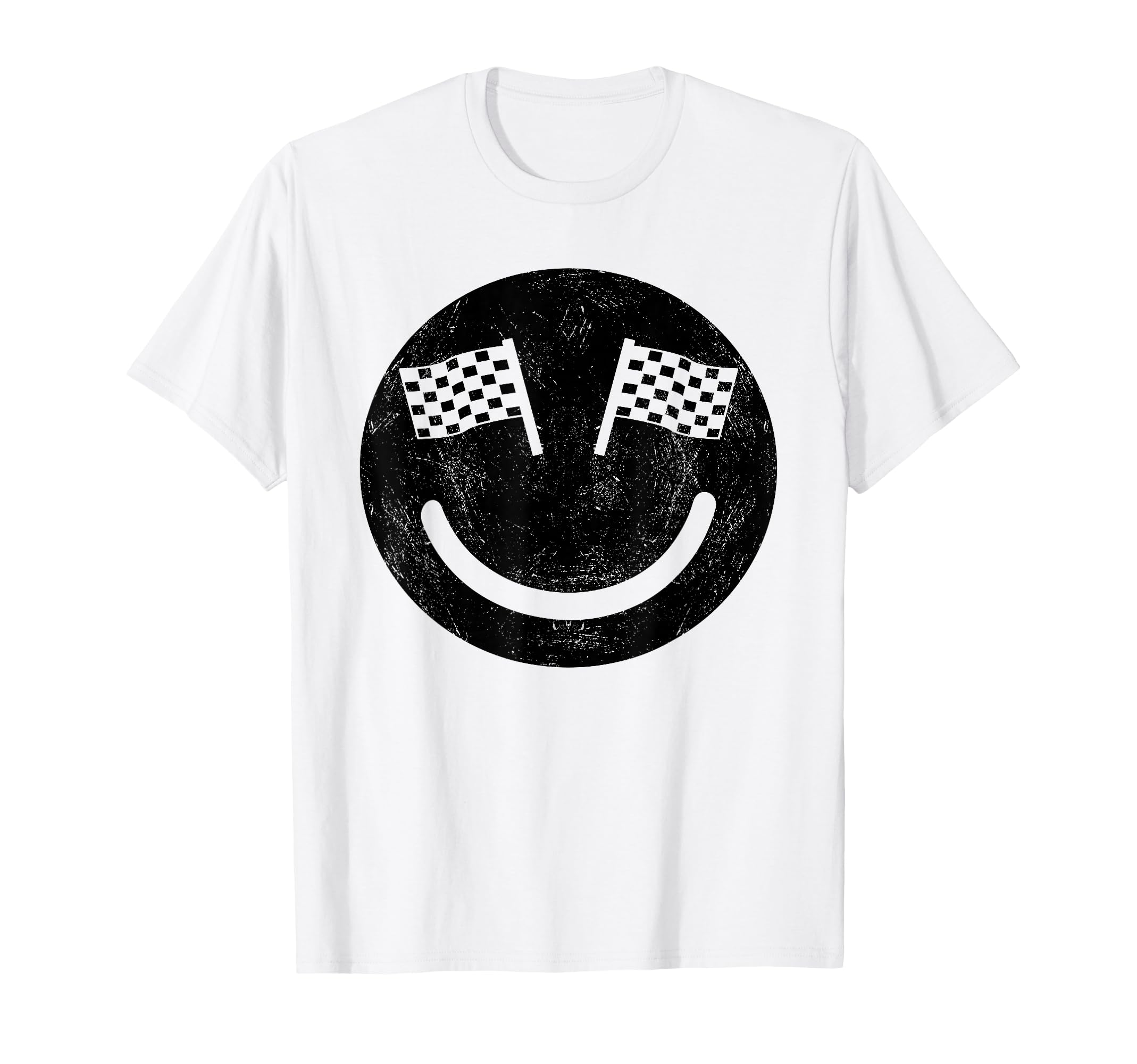Racing Smile Race Car Parties T-Shirt - Graphic Print Men Women - T-Shirt, Sweatshirt, Hoodie