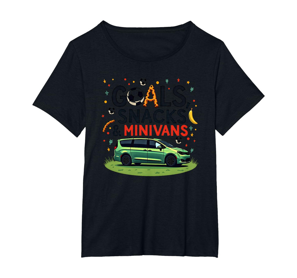 Goals Snacks Minivans Soccer Mom Life T-Shirt - Trendy Graphic for Adults - T-Shirt, Sweatshirt, Hoodie
