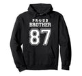 Number 87 Custom Proud Soccer Futbol Hoodie - Custom Art Print Unisex - T-Shirt, Sweatshirt, Hoodie