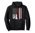 Mechanic Engineer Mechanist Garage American Hoodie - Unique Graphic Unisex - T-Shirt, Sweatshirt, Hoodie