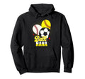 Ball Nana Baseball Softball Soccer Hoodie - Minimalist Print Men Women - T-Shirt, Sweatshirt, Hoodie