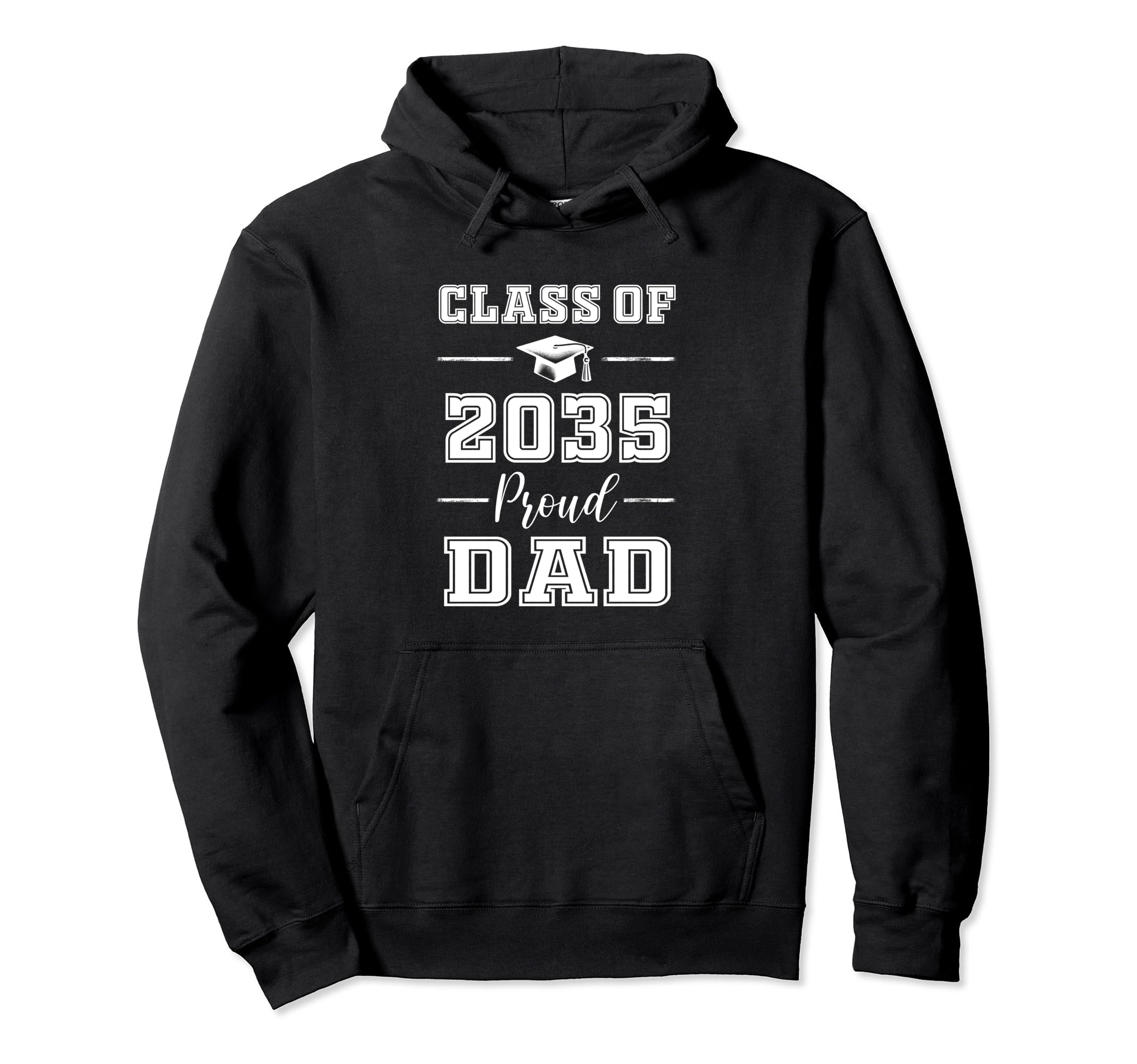 Senior Dad 2035 Proud Dad Class 2035 Hoodie - Minimalist Print for Adults - T-Shirt, Sweatshirt, Hoodie