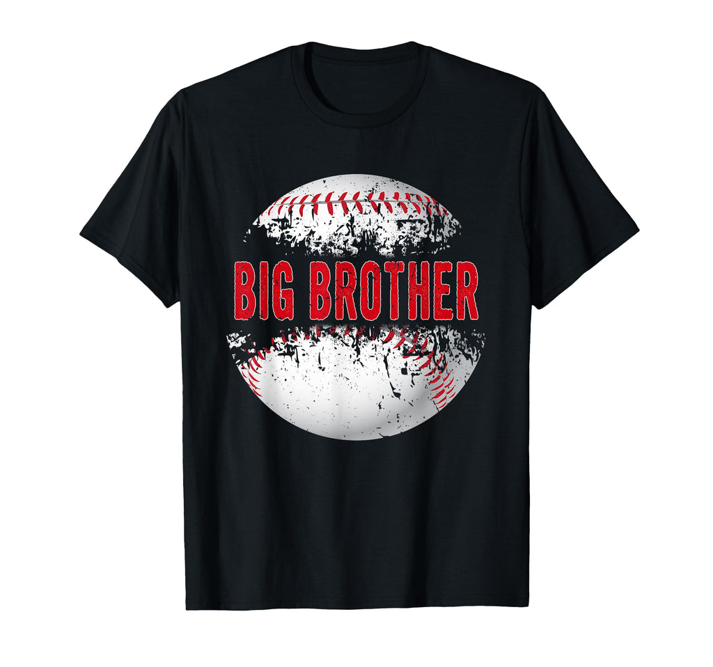 Baseball Softball Lover Ball Big Brother T-Shirt - Graphic Print Unisex - T-Shirt, Sweatshirt, Hoodie