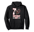 Motocross Birthday Dirt Bike 7Th Hoodie - Casual Everyday Wear for Adults - T-Shirt, Sweatshirt, Hoodie
