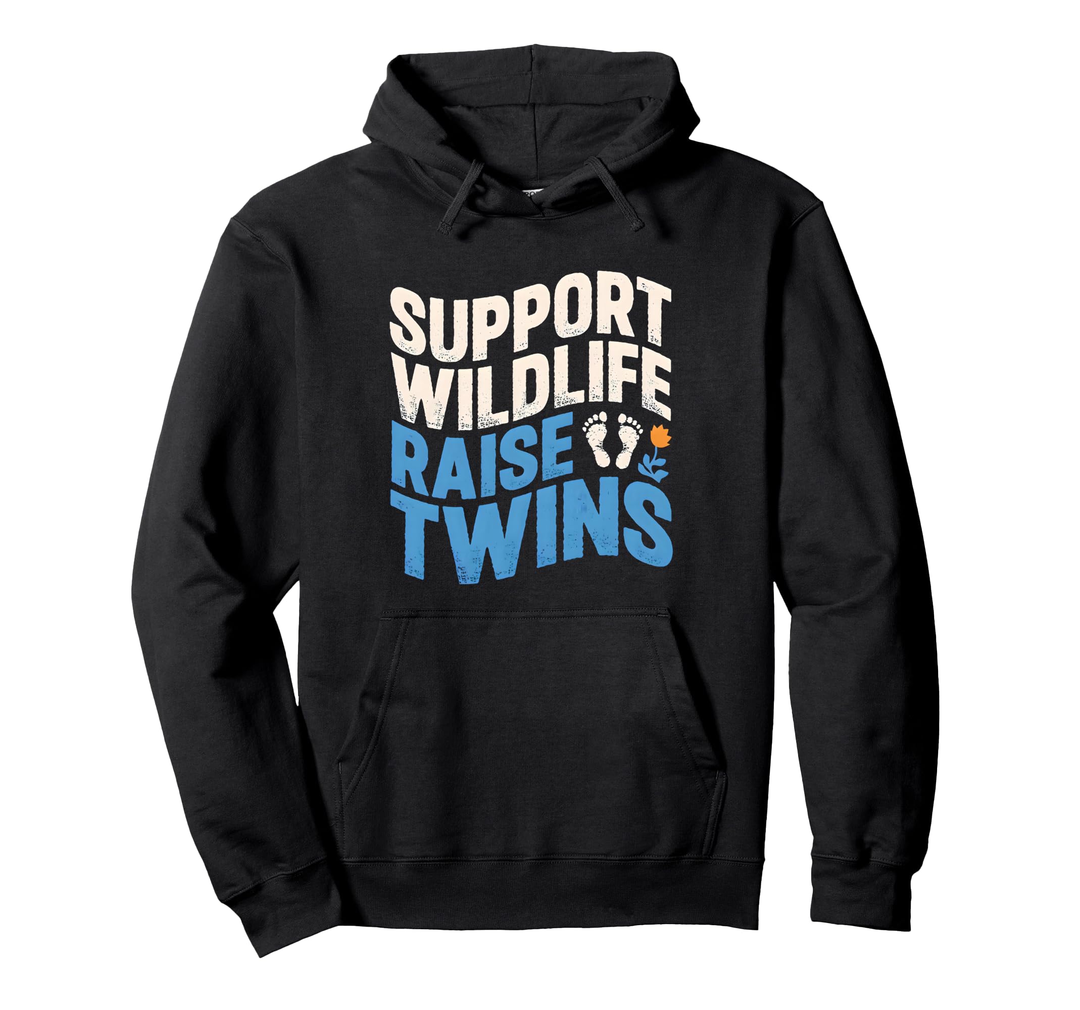 Support Wildlife Raise Twins Twin Dad Hoodie - Graphic Print for Adults - T-Shirt, Sweatshirt, Hoodie