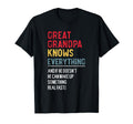Funny Great Grandpa Knows Everything T-Shirt - Minimalist Print for Adults - T-Shirt, Sweatshirt, Hoodie