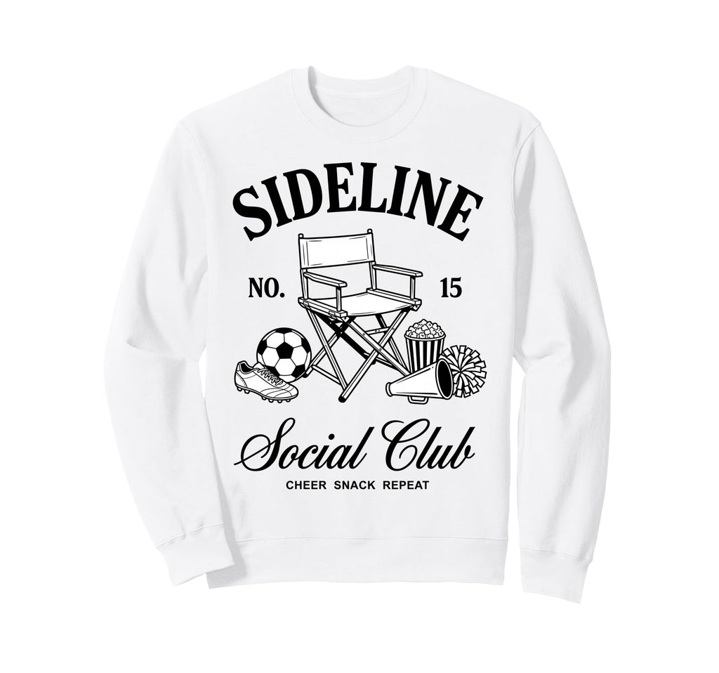 Sideline Social Club Cheer Snack Sweatshirt - Minimalist Print Unisex - T-Shirt, Sweatshirt, Hoodie