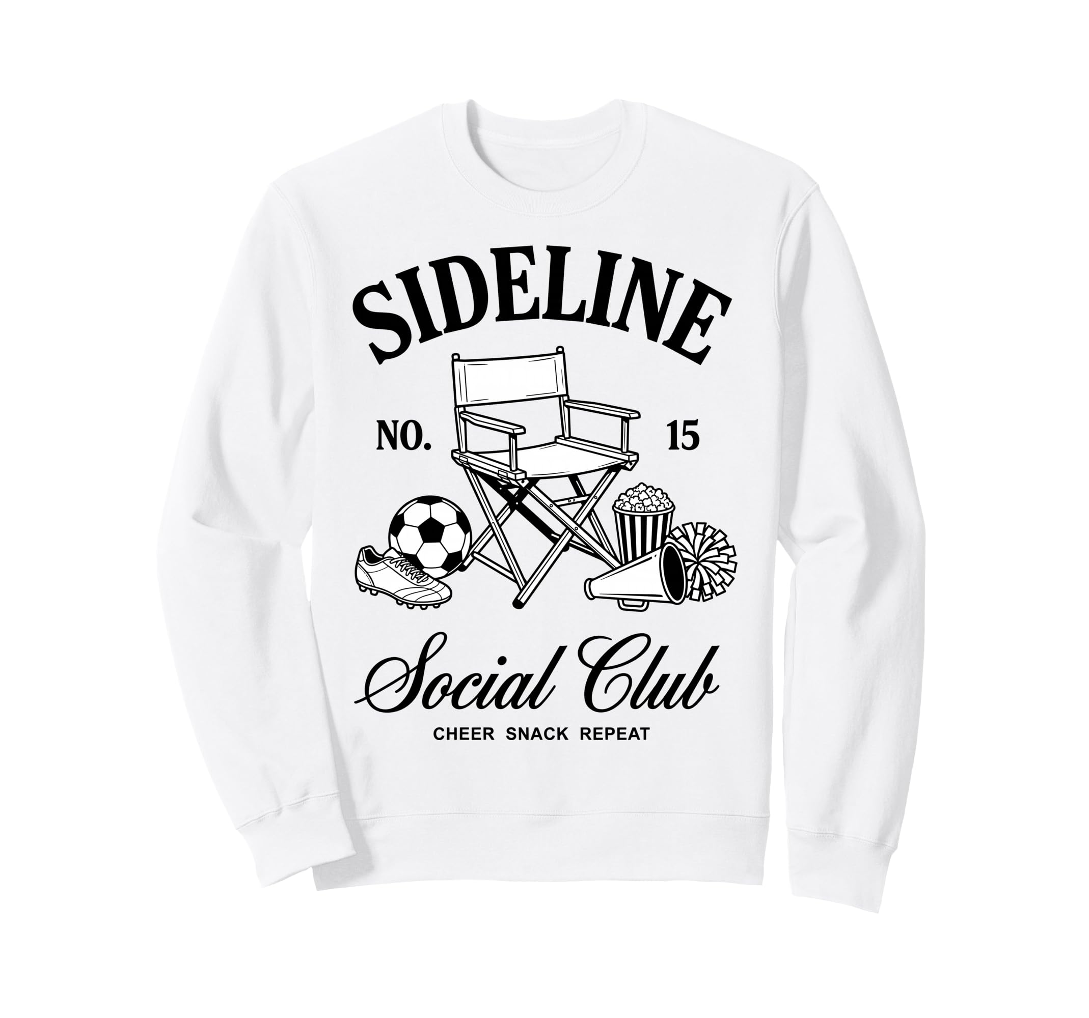 Sideline Social Club Cheer Snack Sweatshirt - Minimalist Print Unisex - T-Shirt, Sweatshirt, Hoodie