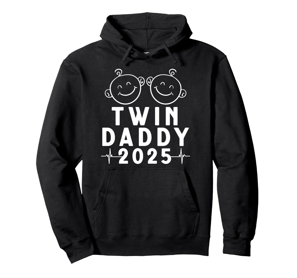 Twin Daddy Est 2025 Fathers Day Joy Hoodie - Aesthetic Graphic for Adults - T-Shirt, Sweatshirt, Hoodie