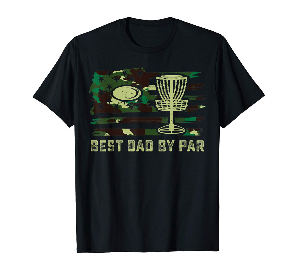 Camouflage American Flag Disc Golf Dad T-Shirt - Trendy Graphic Unisex - T-Shirt, Sweatshirt, Hoodie