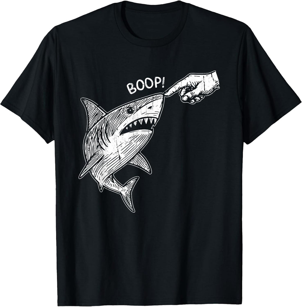 Funny Boop Shark Meme, Humor - Adult & Kids T-Shirts, Sweatshirts & Hoodies apparel design preview 1