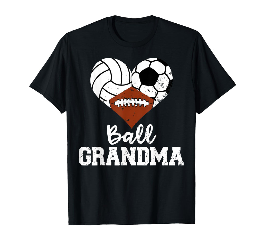 Ball Grandma Funny Volleyball Soccer T-Shirt - Unique Graphic Men Women - T-Shirt, Sweatshirt, Hoodie