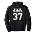 Number 37 Custom Proud Soccer Futbol Hoodie - Minimalist Print Men Women - T-Shirt, Sweatshirt, Hoodie