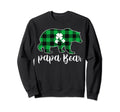 Papa Bear Pajama Green Buffalo Plaid Sweatshirt - Novelty Apparel Men Women - T-Shirt, Sweatshirt, Hoodie