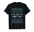 Its Ice To Meet You Dad Jokes T-Shirt - Minimalist Print for Adults - T-Shirt, Sweatshirt, Hoodie