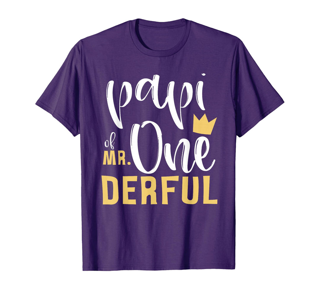 Papi Mr Onederful 1St Birthday First T-Shirt - Trendy Graphic for Adults - T-Shirt, Sweatshirt, Hoodie