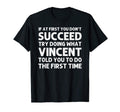 Vincent Gift Name Personalized T-Shirt - Minimalist Print for Adults - T-Shirt, Sweatshirt, Hoodie