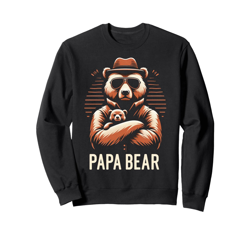 Papa Bear Funny Bears Animal Lover Sweatshirt - Graphic Print for Adults - T-Shirt, Sweatshirt, Hoodie