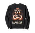 Papa Bear Funny Bears Animal Lover Sweatshirt - Graphic Print for Adults - T-Shirt, Sweatshirt, Hoodie