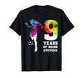 Funny 9 Years Being Awesome Soccer T-Shirt - Aesthetic Graphic Men Women - T-Shirt, Sweatshirt, Hoodie