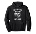 Papa Bear Dont Mess Papa Bear Funny Hoodie - Aesthetic Graphic Unisex - T-Shirt, Sweatshirt, Hoodie